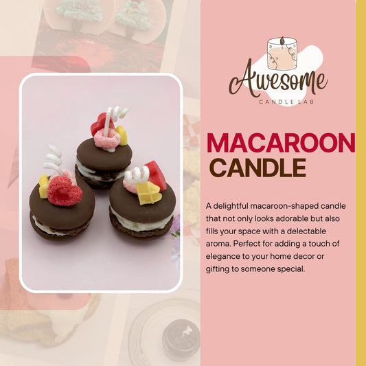 MACAROON CANDLE I sweet candles I homemade candles I shaped candles dessert candles cool candles valentines day gift box