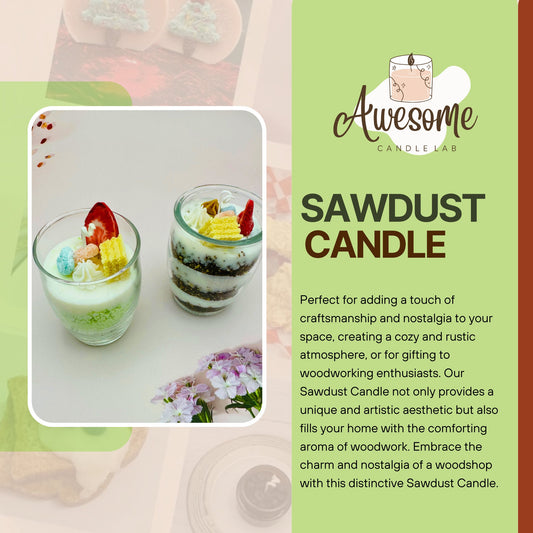 Sawdust Candle I sweet candles I homemade candles I shaped candles dessert candles cool candles valentines day gift box