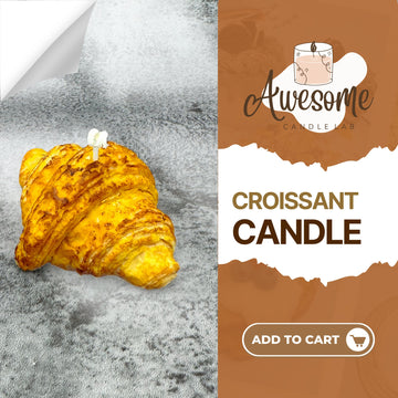 CROISSANT CANDLE  I sweet candles I homemade candles I shaped candles dessert candles cool candles valentines day gift box