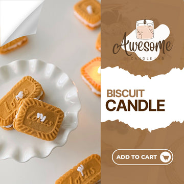 BISCUIT CANDLE I sweet candles I homemade candles I shaped candles dessert candles cool candles valentines day gift box