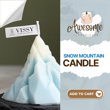 SNOW MOUNTAIN CANDLE I sweet candles I homemade candles I shaped candles dessert candles cool candles valentines day gift box