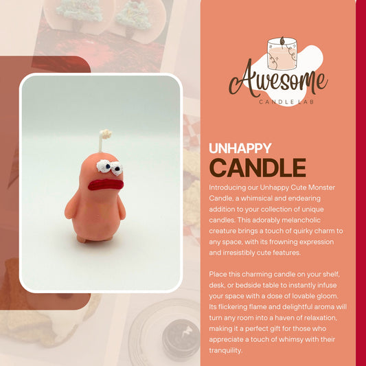 UNHAPPY CANDLE I sweet candles I homemade candles I shaped candles dessert candles cool candles valentines day gift box