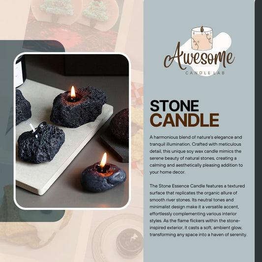 STONE CANDLE I sweet candles I homemade candles I shaped candles dessert candles cool candles valentines day gift box