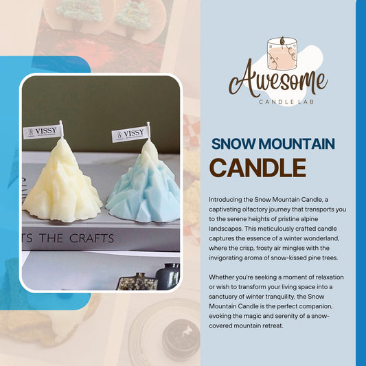 SNOW MOUNTAIN CANDLE I sweet candles I homemade candles I shaped candles dessert candles cool candles valentines day gift box